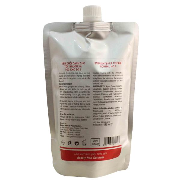Kem Duỗi Dành Cho Tóc Nhuộm Và Tóc Khô Số 2 - 450ml