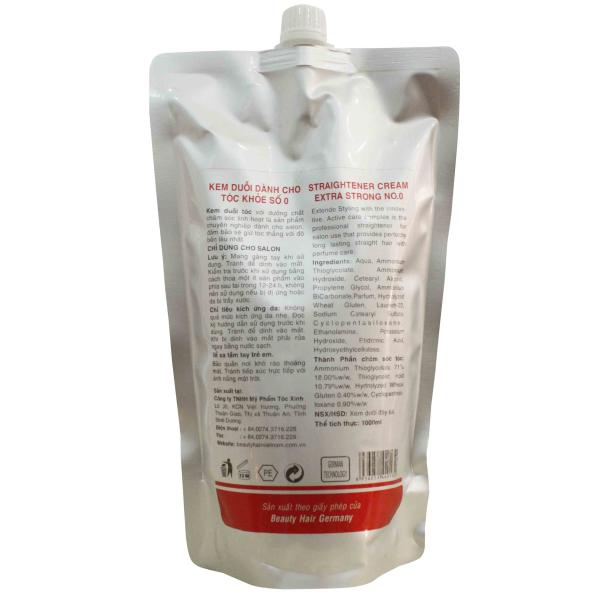 Kem Duỗi Dành Cho Tóc Khỏe Số 0 - 1.000ml